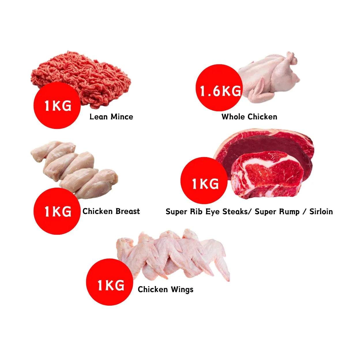 Beef and Chicken Meat Box